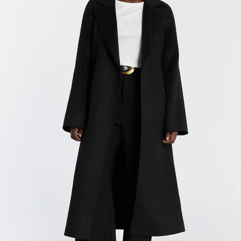 DISSH Matilda Black Wool Blend Coat